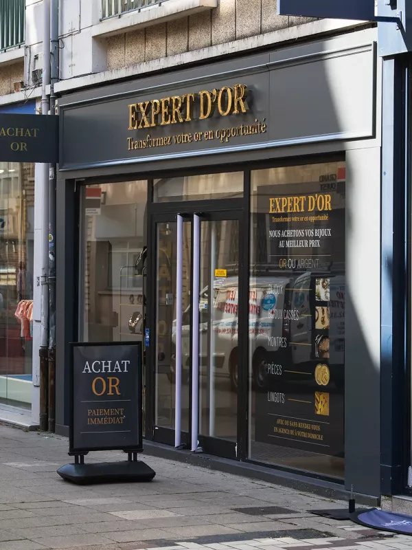 enseigne lumineuse expert d'or lisieux